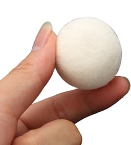Cuhostki 6 Stuks Vilt Droogballen - Wit - 3Cm - Duurzaam Wasdroger Ballen — thumbnail 3