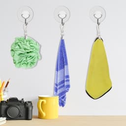 Hangende theedoeken clips - Set van 10 - Metalen keukenhanddoek hangers - Geschikt voor thuis, keuken en badkamer - Handige haak clips met lus — thumbnail 2