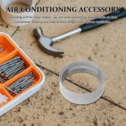 Afvoerslang Connector - Slangkoppeling Airco - Airco Ventilatie - Universele Aanpasbaarheid - 61 inch - Wit — thumbnail 2
