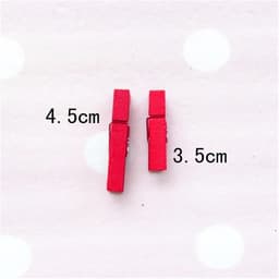 Houten Clips - Memo Pinnen - Decoratie Maken - Natuurlijke Kleuren - 20 Stuks - Houtkleurig — thumbnail 2