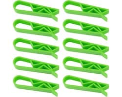 Vuilniszak Clips - Prullenbak Houder - Keuken Afval - Anti-Slip Ontwerp - 10 Stuks Groen