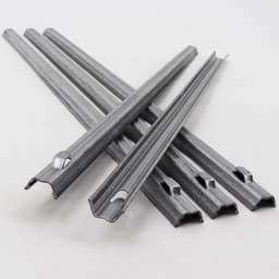 Profielhekanker Grondanker - Hekanker Metaal - Omheining Stabiliseren - W-Profiel Vorm - 50 cm Lengte - Grijs — thumbnail 1