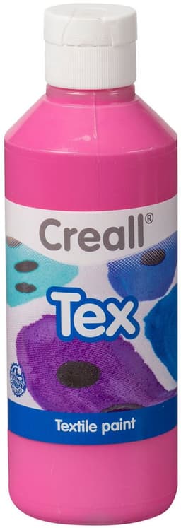 Creall Tex - Textiel- & Stoffenverf - Cyclaam donker roze - 250ml - Machine wasbaar na fixatie - Voor T-shirts, jeans, schoenen, stoffen tassen, meubels en auto-interieurs/hemelbekleding - Gemaakt in NL - Glutenvrij — thumbnail 1