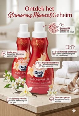 Denkmit - Wasparfum Glamorous Moment - Voordeelverpakking 3 x 400ml - Luxe Geurbooster voor Wasgoed & Droger — thumbnail 2
