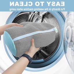 Herbruikbare Waszak voor Sneakers en Schoenen - 2 Delen, Rits, Geschikt voor Wasmachine, Mesh Ontwerp — thumbnail 4
