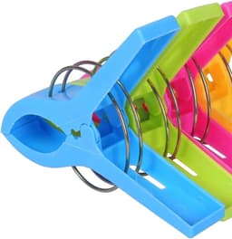 Wasknijpers Strandlaken Clips - Stoelhouder Klemmen - Handdoeken Ophangen - Sterke Grip - 5 Stuks - Multicolor — thumbnail 5