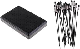 Modelbouw Clips - Hobby Gereedschap - Onderdelen Schilderen - Met Houder Basis - 20 Stuks - Zwart — thumbnail 1
