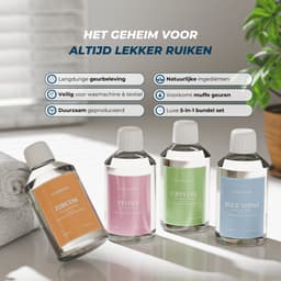 STEAMSTORY - Wasparfum - Bundel - 4x250ml – Luxe Geurboost voor je Was – Langdurige Frisheid - Zircon, Blue Topaz, Peony, Crystal — thumbnail 3