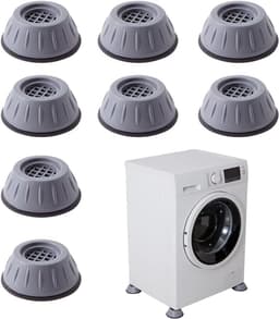 8x Anti-Trillingssokken voor Wasmachine en Droger - Antislip Rubberen Voetjes — thumbnail 1