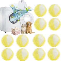Gigicial Wasballen Serie - Standaard - 6 Stuks Herbruikbare Pluisvanger - Zwart En Grijs Voor Dierenharen In Wasmachine En Droger — thumbnail 1