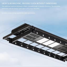 Droogrek Plafond - Kledinglift Elektrisch - Ruimte Besparen - Afstandsbediening Bediening - 45 kg Draagkracht - Aluminium — thumbnail 2