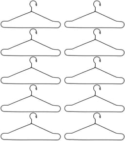 JHUBERS- Poppenkleerhanger Ruimtebesparend - Metalen Hanger - Lichtgewicht - Draagbaar - Decoratief - 150 mm - Poppenhanger — thumbnail 3