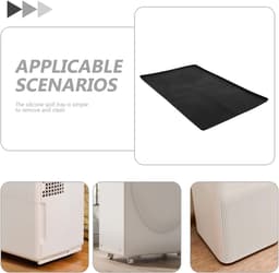 Lekbak Condenswater - Wateropvangmat - Apparaat Beschermen - Opstaande Rand - 60 x 40 cm - Zwart — thumbnail 5