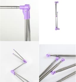 VHV Reishanger - opvouwbare hanger - Droogrek - Inklapbaar Wasrek - Geschikt voor reizen - Inklapbaar Droogrek - Staand Kleding Wasdroogrek - kleding droogrek - Badkamer/Balkon/Binnen/Buiten - Paars — thumbnail 5