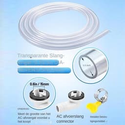Afvoerslang Airco - Condensafvoer - Koeling Optimaliseren - Compleet met klem - 28x23 cm - Veelkleurig — thumbnail 2