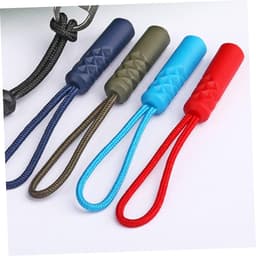 Operitacx 40stuks Zipper Pullers Met Cylindrische Kop Sterke Verlengstukken Voor Tassen Kleding Rugzakken Koffers Voor Thuis Winkelgebruik Rood — thumbnail 4