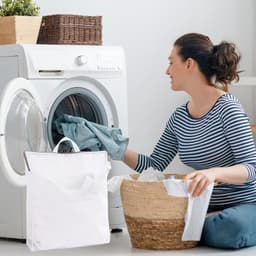 Wasnetten voor Wasmachine - 2 Stuks Grote Waszakken 50x60cm met Ritssluiting, Bescherming tegen Vervorming en Vouwen van Kleding — thumbnail 2