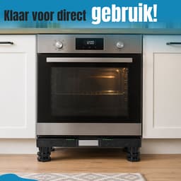 RaviSoll Wasmachine Verhoger – Ergonomisch Design – Voorkomt Rugklachten – Max. 200kg Draagkracht – Anti-Vibratie & Geluidsdempend – Universeel voor Witgoed – Zwart — thumbnail 3
