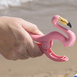 O2COOL - Boca Clips® Extra Stevige Handdoekclips - Flamingo — thumbnail 5