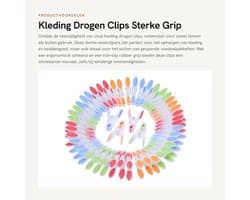 Dailygoods- Kledingpinnen 72 Stuks - Sterke Grip - Extra Groot - Antislip - Voor Binnen/Buiten - Afmetingen 8 x 4 cm - Wasknijpers