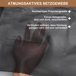 Dailygoods- Wasnet XXL - 2 stuks - 70 x 90 cm - Fijnmazig - Waszak voor Kleding - Waszak voor Beddengoed - Met Trekkoord en Haken — thumbnail 5