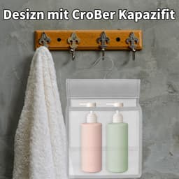 Wasknijperzak Ophangen - Opbergzak Knijpers - Wasknijpers Bewaren - Met Hanger Haak - 20 x 10 x 24 cm - Wit — thumbnail 4