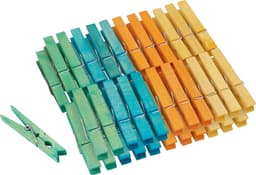 Wasknijpers Set - Houten Klemmen - Wasgoed Ophangen - Veelzijdig Inzetbaar - 48 Stuks - Multicolor — thumbnail 2