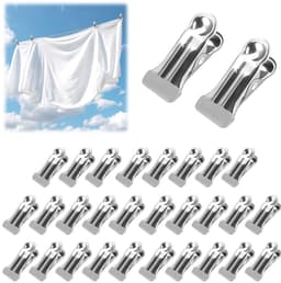 Dailygoods - 30 Stuks Roestvrij Stalen Wasknijpers - Multifunctioneel en Antislip — thumbnail 1