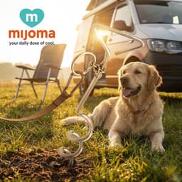 Dailygoods- Grondanker Spiraalvormig - Verankeringsspiraal voor Honden - Ideaal voor Buiten - Camping/Tuin - Veilig en Stevig - Hondenspiraal — thumbnail 2