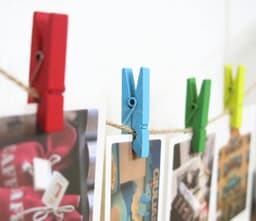Houten Knijpers - Mini Klemmen - Foto's Ophangen - Natuurlijk Hout - 50 Stuks - Oranje — thumbnail 4