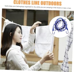 Waslijnen Set - Droogtouw Reizen - Buiten Kleding Drogen - Antislip Ontwerp - 2 Delig - Diverse Kleuren — thumbnail 2