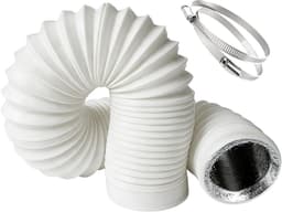 Afvoerslang - Ventilatieslang - Lucht Afvoeren - 5-Laags Isolatie - 150mm x 3m - Wit — thumbnail 1