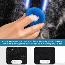 8 stuks anti-haren ballen, wasmachine, anti-haren wasmachine, vanger, herbruikbare epilator voor dieren (oranje + blauw) — thumbnail 4