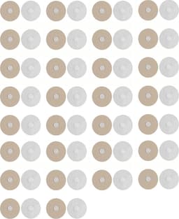 30 Paar - Dekbedovertrekclips - 4,5 × 4,5 cm - Stevig en onzichtbaar - Naaldvrij - Katoen, kunststof - Dekbedovertrek Stropdas - Dikke Dekbedclip voor Laken - Voorkomt dat dekbed/laken/bankhoes verschuift - Geschikt voor alle seizoenen - Beige — thumbnail 1