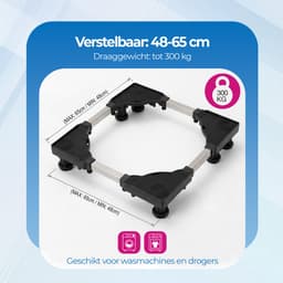 Roegaarden Wasmachine Verhoger - Anti-Trilling - Verstelbaar - 8 Poten Stabiliteit - Gemakkelijk te installeren — thumbnail 4
