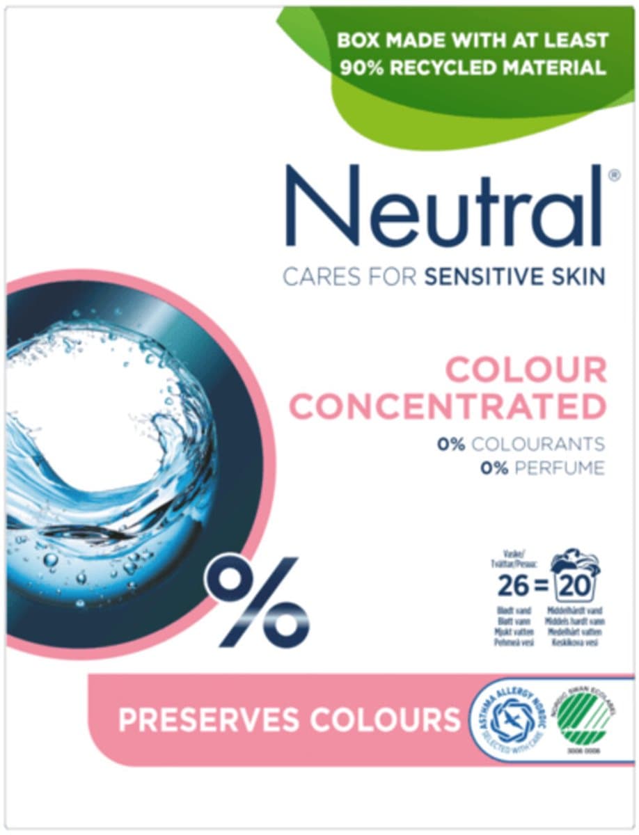 Neutral Waspoeder Gekleurd 20 Wasbeurten - 1,04 kg — afbeelding 1