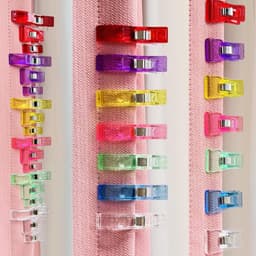 Naaiclips - Quiltclips Stofclips - Naaien Knutselen - Geen Gaatjes - 83 stuks - Veelkleurig — thumbnail 5