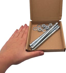 Wigankers M10 - Metalen pluggen boutanker - Metselwerk bevestiging - Zelfuitzettend mechanisme - 150 mm - Zilver — thumbnail 2