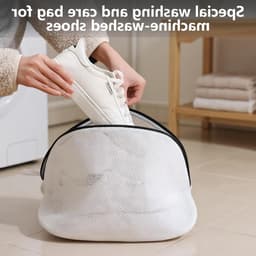 Wasnet Set van 9 Stuks - Herbruikbare Waszakken voor Kleding, Schoenen en Sneakers, Mesh en Drievoudige Dikte — thumbnail 5