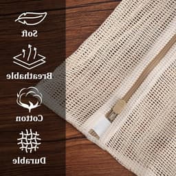 Premium Katoenen Wasnet Set van 4 Stuks, Ideaal voor Ondergoed, Bh's en Delicate Was met Rits voor de Wasmachine — thumbnail 4