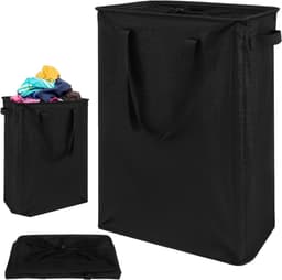 Praktische Wasmand met Handvatten, Vouwbare Opbergmand voor Kleding, Speelgoed en Accessoires, Ideaal voor Badkamer, Slaapkamer en Utility Room, 20 x 40 x 60 cm — thumbnail 1