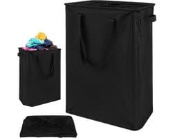 Praktische Wasmand met Handvatten, Vouwbare Opbergmand voor Kleding, Speelgoed en Accessoires, Ideaal voor Badkamer, Slaapkamer en Utility Room, 20 x 40 x 60 cm