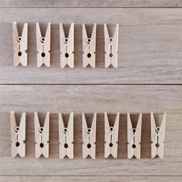 Dailygoody - Hout Wasknijpers - 100 Stuks - Compact Formaat - Foto Clips - Ambachten en Cadeau Inpakken - Geschikt voor Creatieve Projecten - Natuurli... — thumbnail 3