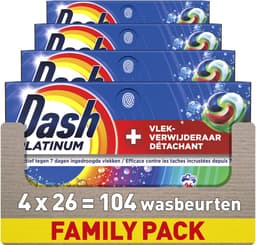 Dash Wasmiddel Pods® - +Extra Vlekverwijdering Kleur - 4 x 26 Wasbeurten — thumbnail 1