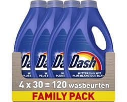 Dash Vloeibaar Wasmiddel - Witter Dan Wit - 4 x 30 Wasbeurten