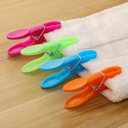 Kleurige Plastic Wasknijpers - 48 Stuks voor Handdoeken, Broeken en Ondergoed - Duurzame Klemmen voor de Waslijn en Kledinghangers — thumbnail 4