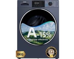 CHiQ CW8728X - Wasmachine - 8 KG - Space Pro - Energieklasse A-15% - Plat ingebouwd-16 programma's - AI Smart - 12 jaar garantie op motor - 2026 Nieuw