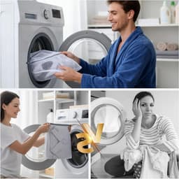 Set van 3 Kleine Wasnetjes 40x30cm voor Delicate Kleding, Ondergoed, Sokken en Babykleding - Duurzaam en Geschikt voor de Wasmachine — thumbnail 4