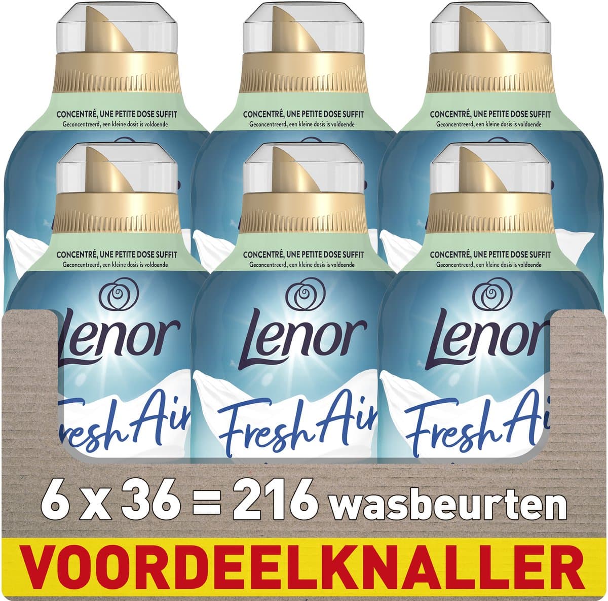 Lenor Fresh Air Wasverzachter - Noorderlicht - 6 x 36 Wasbeurten — afbeelding 1