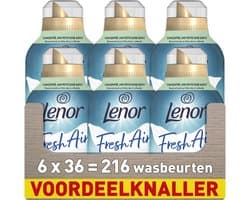 Lenor Fresh Air Wasverzachter - Noorderlicht - 6 x 36 Wasbeurten